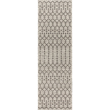 Ourika Moroccan Geometric Textured Weave Indoor/outdoor Runner Rug